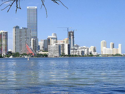 Blick vom Wasser auf Miami Fotos